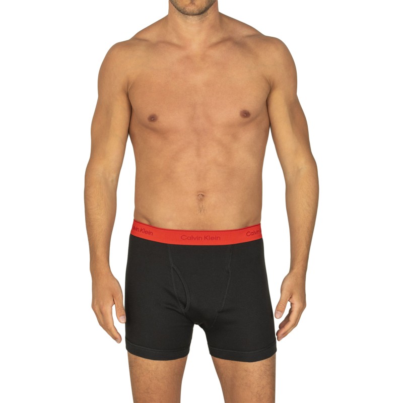 CalvinKlein_3-erSet_BoxerBriefs_Schwarz_mitverschiedenfarbigem_Webbund