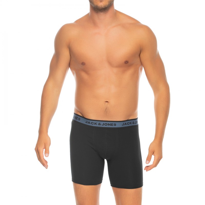 Jack&Jones_3-erSet_BoxerBriefs_Schwarz_mitverschiedenfarbigemWebbund