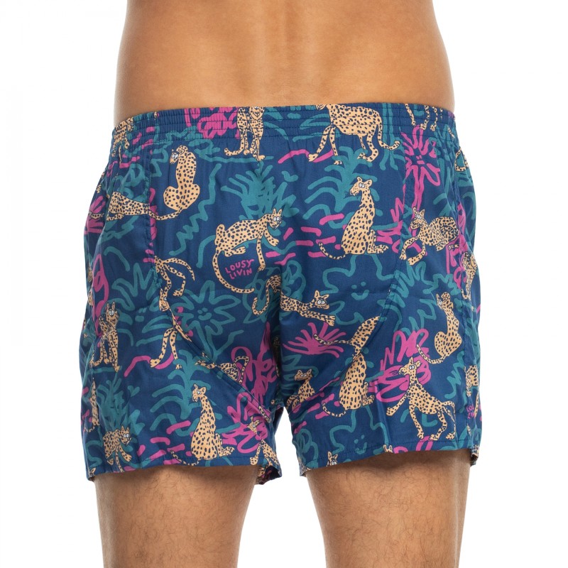 LousyLivin_2-erSet_Boxershorts_Blau&Beige_mitMotiv