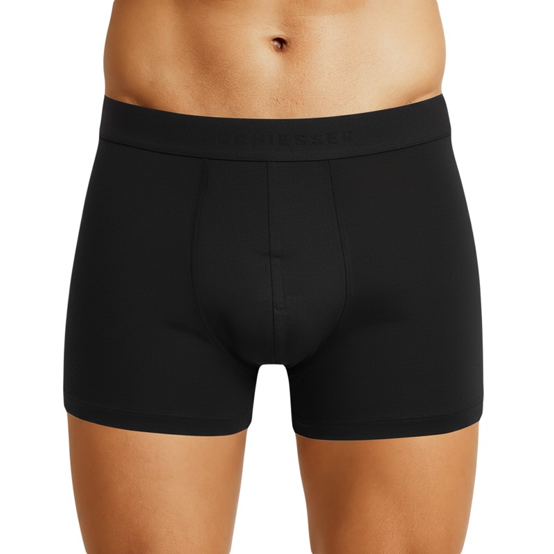 Schiesser_2-erSet_Trunks_Schwarz_Blau_Weiß_gestreift