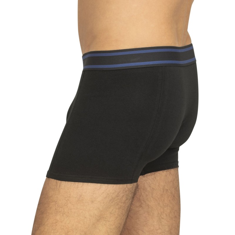 Jack&Jones_5-er_Set_Trunks_Schwarz_Grau_&_Blau_verschiedenfarbigen_Webbund