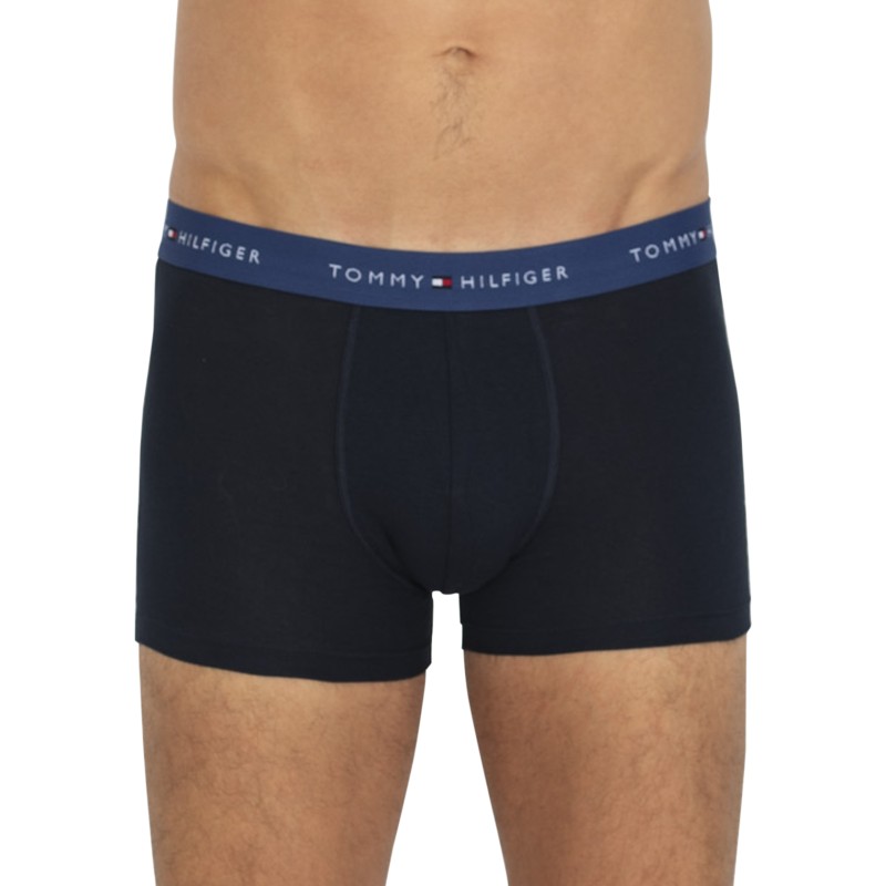 Tommy Hilfiger_3er_Set_Trunks_Blau_verschiedenfarbigen Webbund
