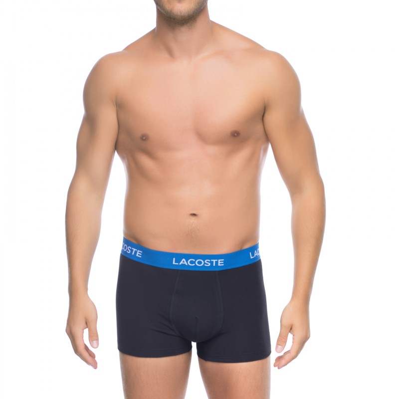 Lacoste_3-erSet_Trunks_Schwarz&Blau