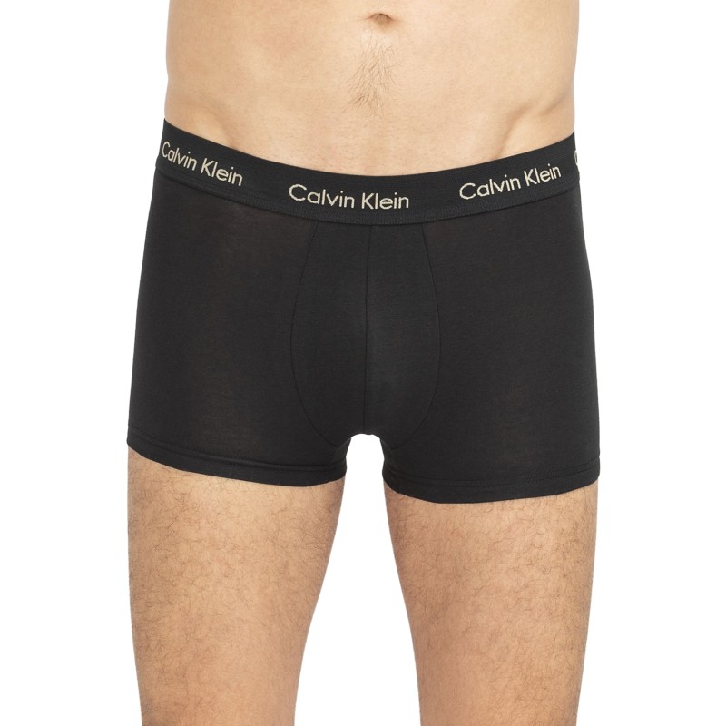 CalvinKlein_3erSet_LowRiseTrunks_Schwarz_mitverschiedenfarbigemWebbund