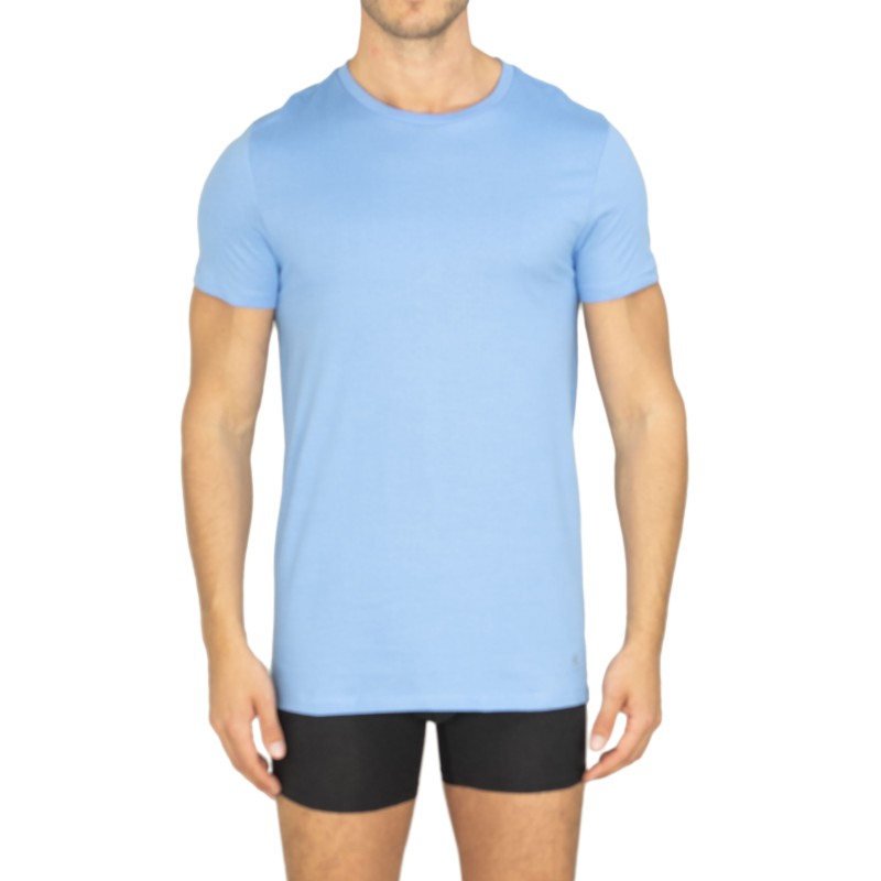 Calvin Klein 3-er Set T-Shirt Weiß, Grau & Blau