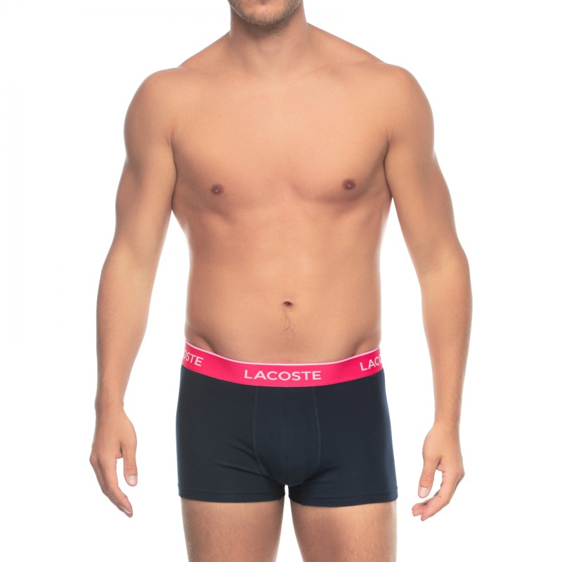 Lacoste_3-erSet_Trunks_Blau_mitverschiedenfarbigemWebbund