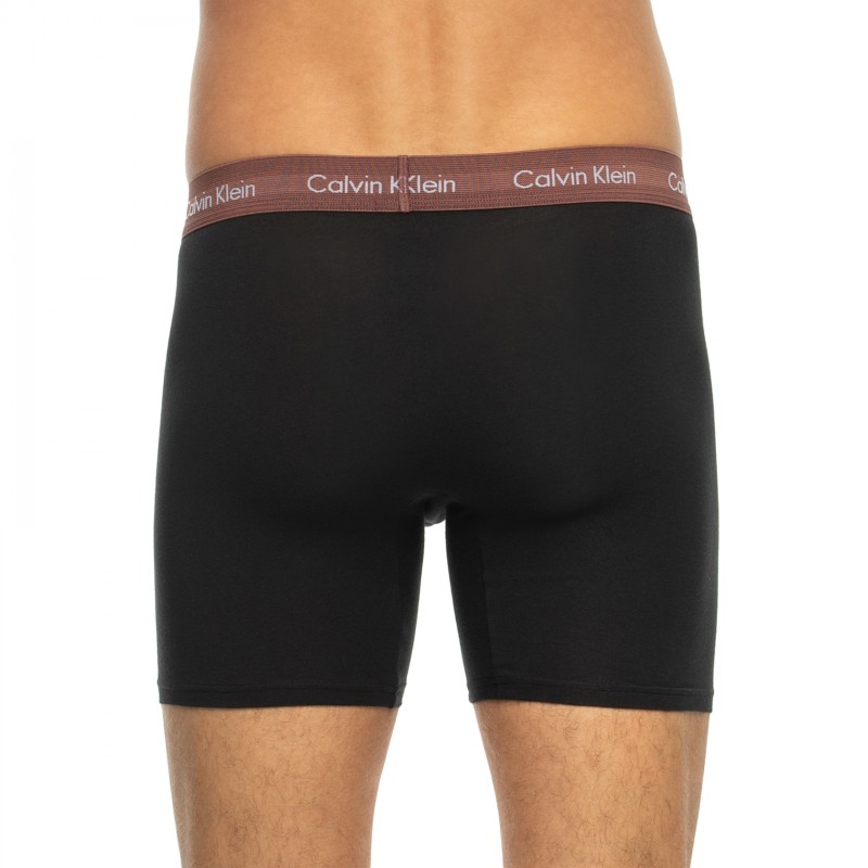 CalvinKlein_3-erSet_BoxerBriefs_Schwarz_mitverschiedenfarbigemWebbund