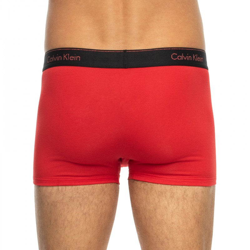 CalvinKlein_3-erSet_Trunks_Schwarz&Rot
