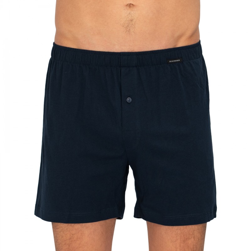 Schiesser_2-erSet_Boxershorts_Dunkelblau&Blau_gemustert