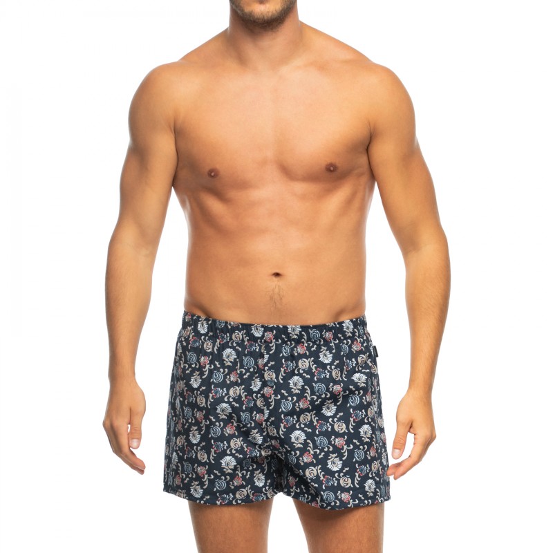 Hanro_Boxershorts_Dunkelblau_mitAll-OverPrint