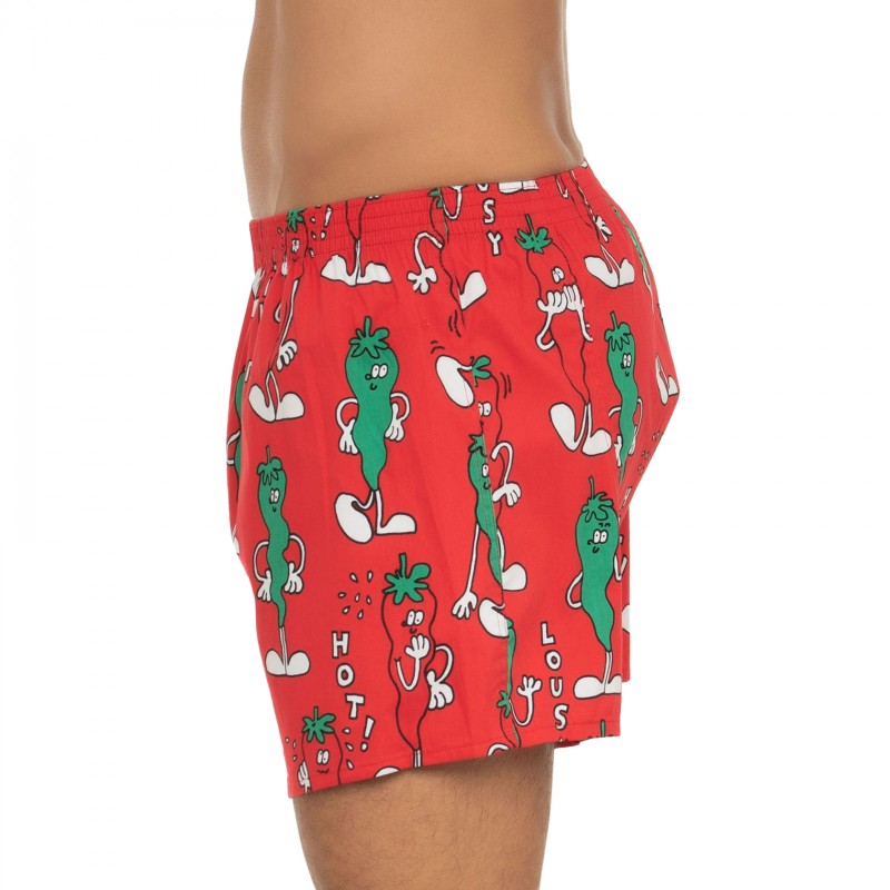 Boxerman_Herrenunterwäsche_Lousy Livin_Boxershorts_Rot_Chilli-Motiv