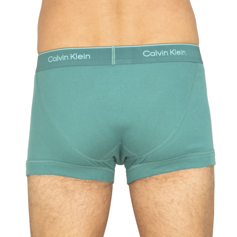 Calvin Klein 3-er Set Trunks Blau, Grün & Grau