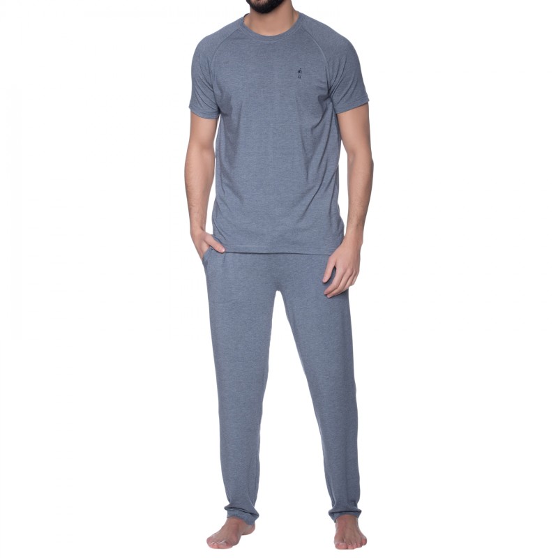 Jockey_T-Shirt_Blaugrau_meliert