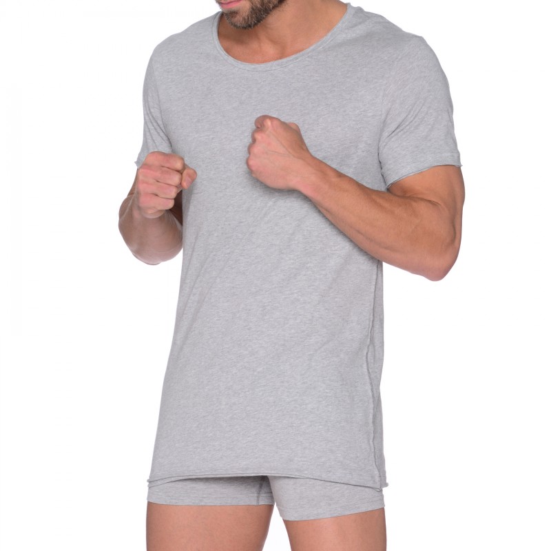 Schiesser_Crw Neck T-Shirt_grau_4Bread&Boxers_Crew Neck T-Shirt_grau_4