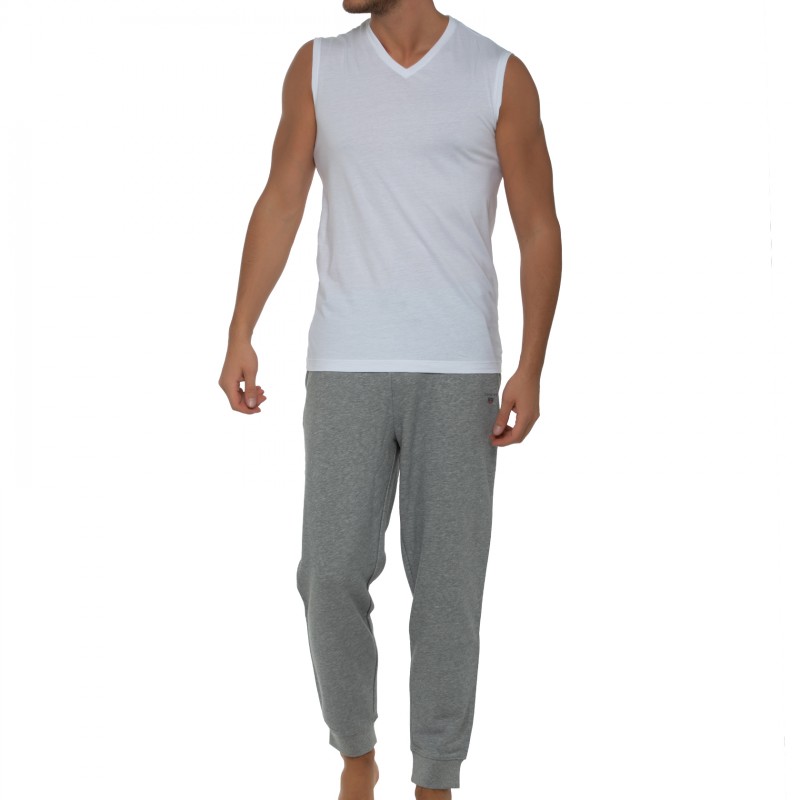 Boxerman_Herrenunterwäsche_Unterhemd_Ragman_2-er Set_Shirts_Weiß_V-Ausschnitt