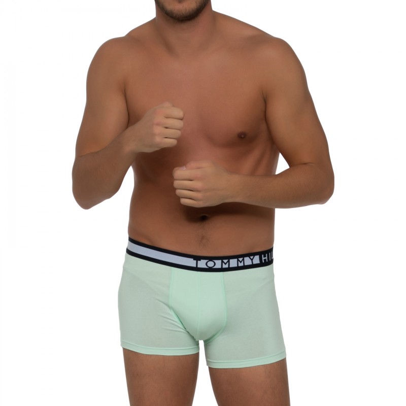 Boxerman_Herrenunterwäsche_Boxershorts_Tommy Hilfiger_3-er Set_Trunks_Schwarz Mintgrün Blau