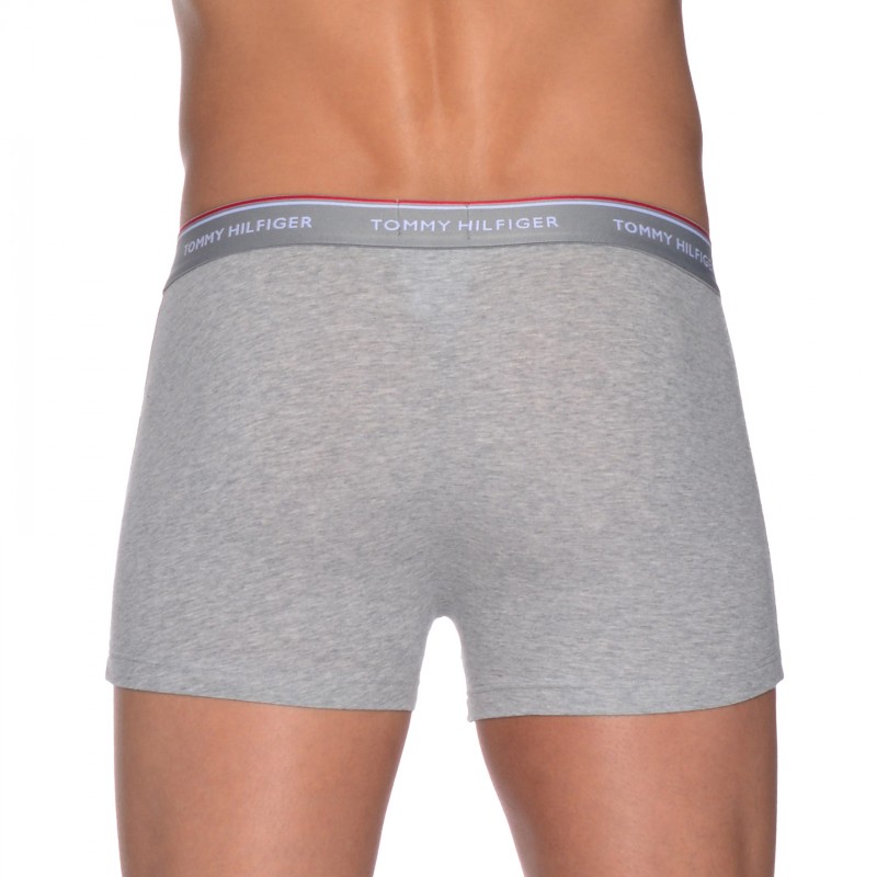 Tommy Hilfiger 3-er Stretch Trunks Weiß, Grau, Schwarz