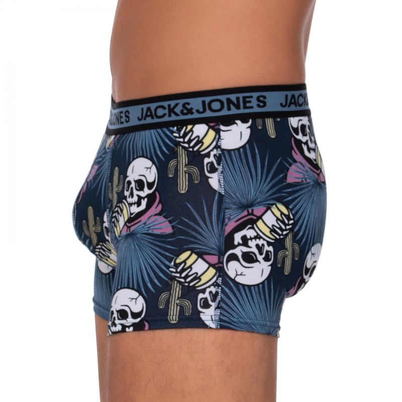 Boxerman_Herrenunterwäsche_Boxershorts_Jack & Jones_Set_Trunks_Schwarz, Blau & Motiv