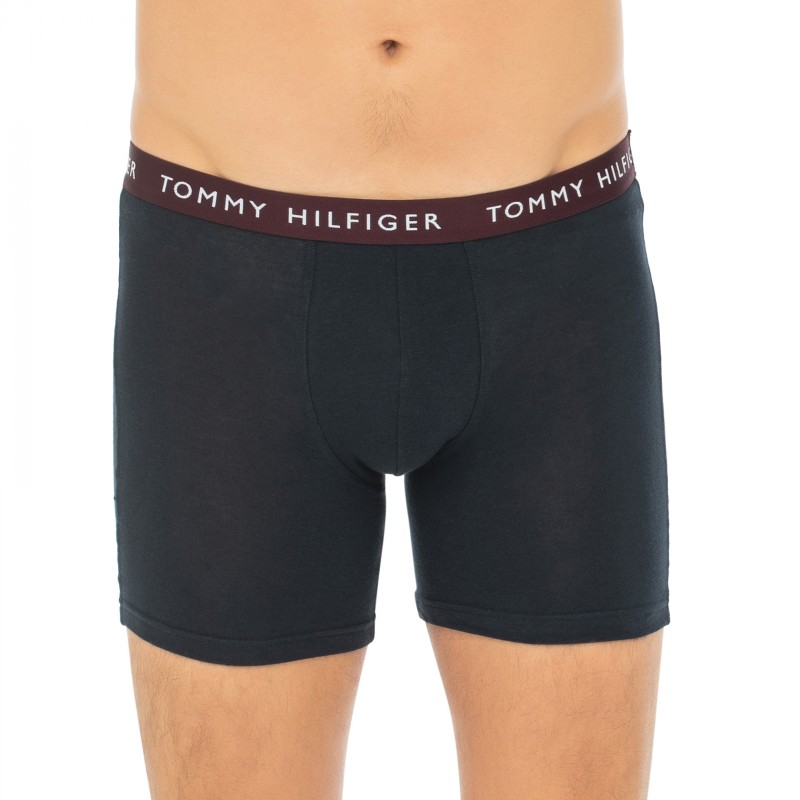 TommyHilfiger_3-erSet_Trunks_Schwarz_mitverschiedenfarbigemWebbund