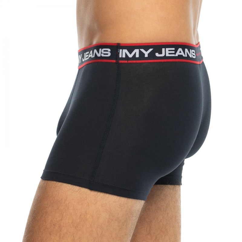 TommyHilfiger_3-erSet_Trunks_Blau&Pink_mitverschiedenfarbigemWebbund