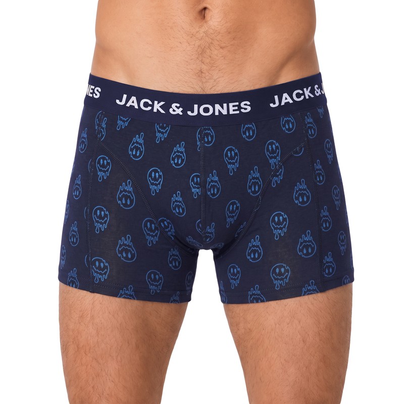 Jack & Jones 5-er Set Trunks Dunkelblau Schwarz verschiedene Muster