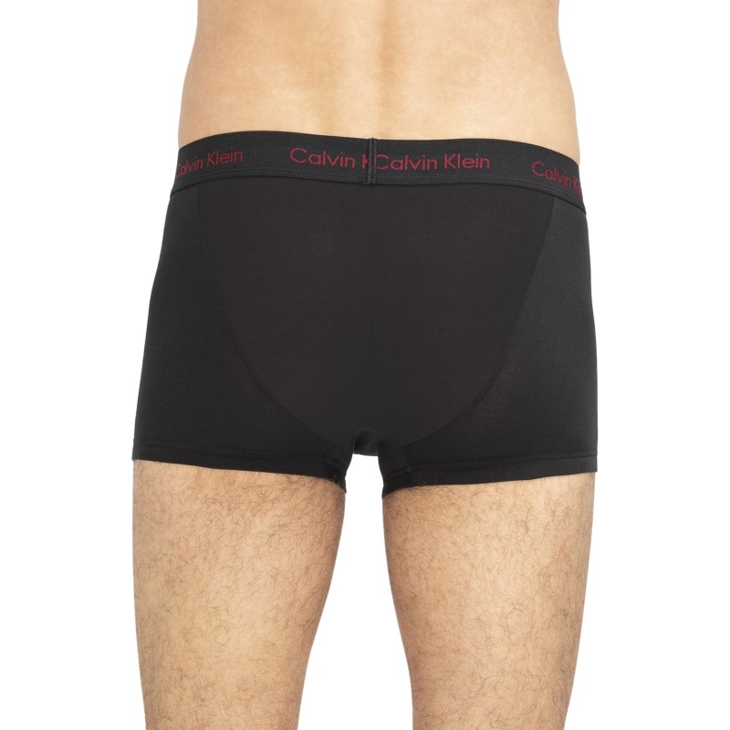 CalvinKlein_3erSet_LowRiseTrunks_Schwarz_mitverschiedenfarbigemWebbund