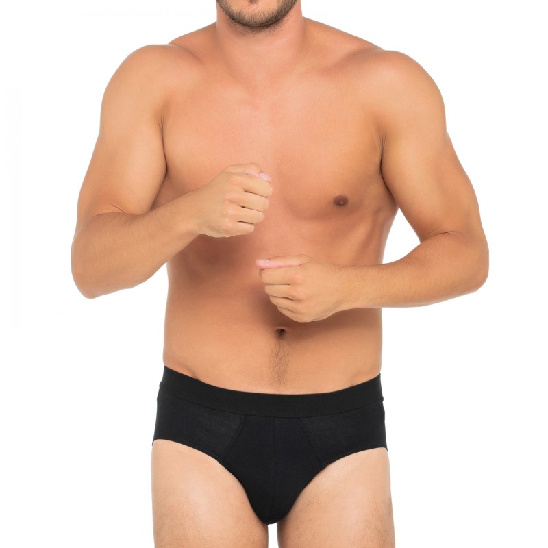 Bread & Boxers_3-er Set_Slips_Schwarz