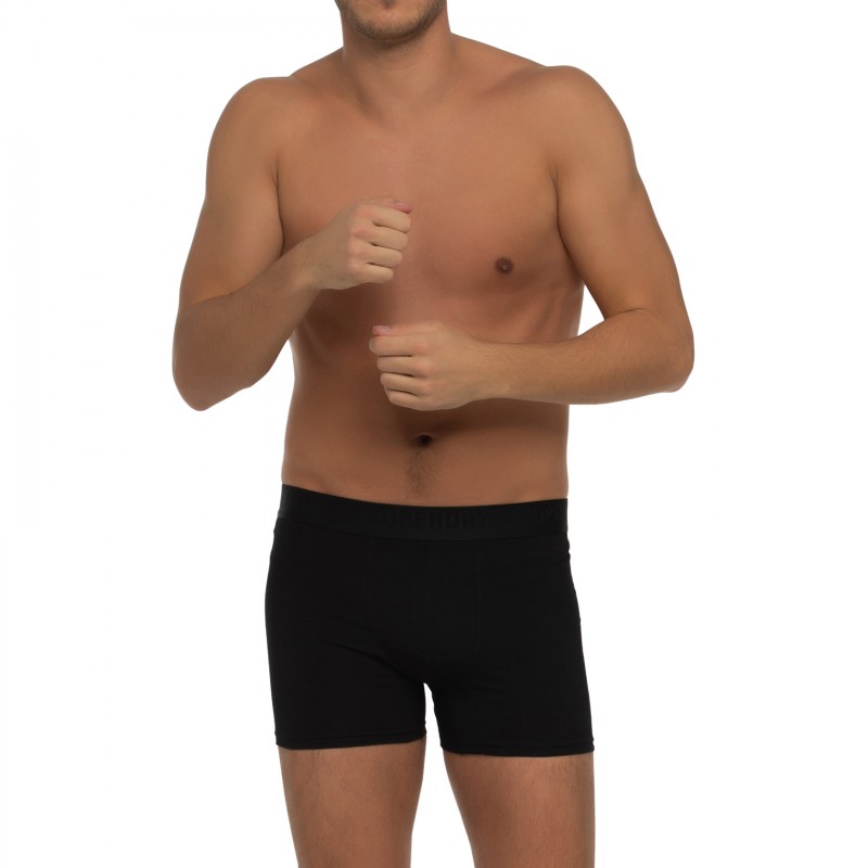Boxerman_Herrenunterwäsche_Boxershorts_Superdry_3-er Set_Boxer Briefs_Schwarz Grau