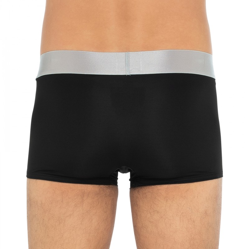 CalvinKlein_3-erSet_Trunks_Schwarz_mitsilbernenWebbund