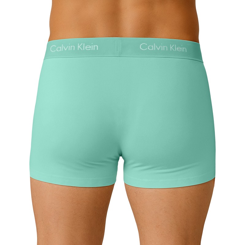 Calvin Klein 3-er Set Trunks Blau, Beige & Grün