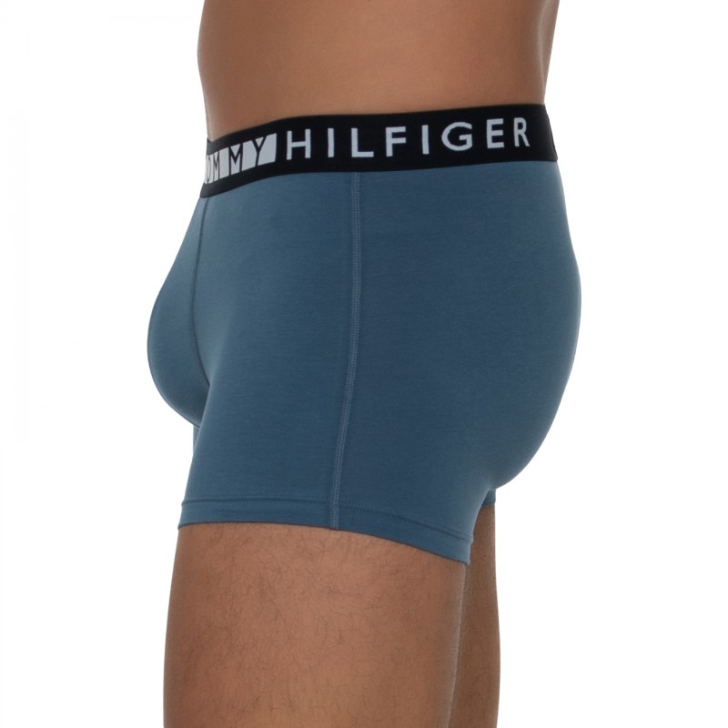 Boxerman_Herrenunterwäsche_Boxershorts_Tommy Hilfiger_3-er Set_Trunks_Schwarz Mintgrün Blau
