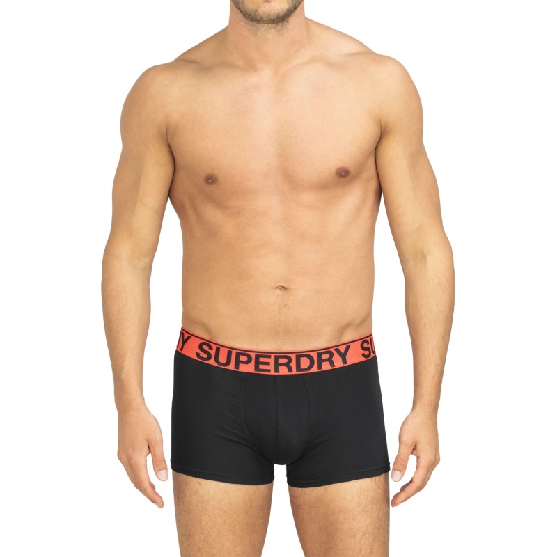 Superdry_3-erSet_Trunks_Schwarz,Orange&Grau