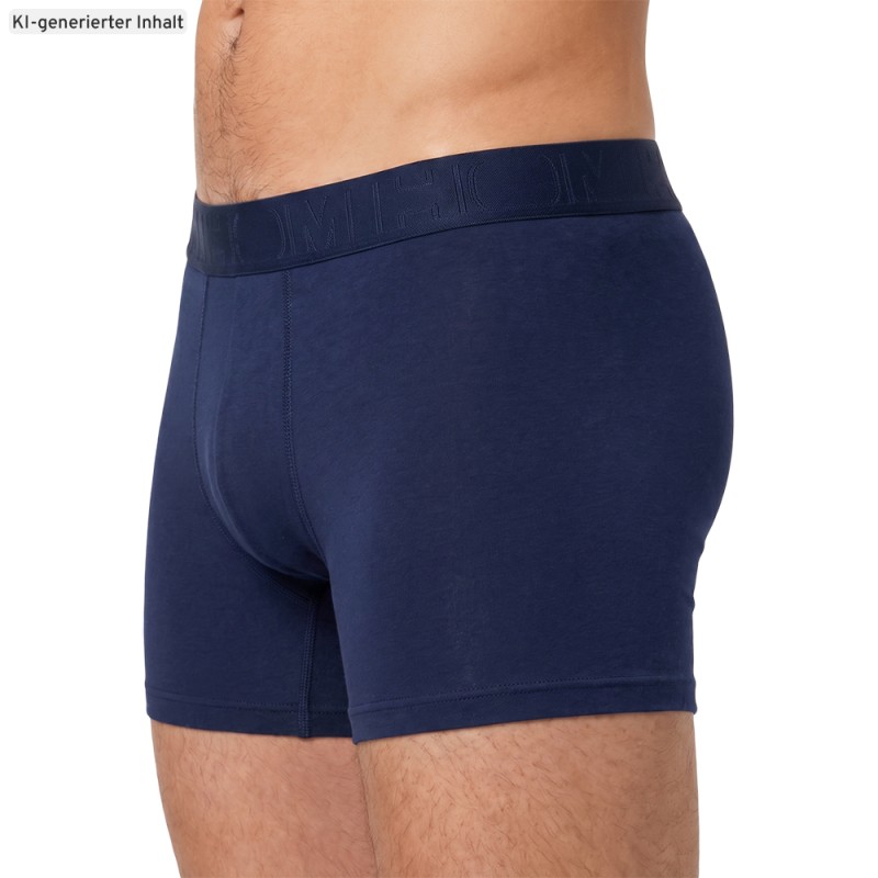 HOM_3-erSet_BoxerBriefs_Schwarz_Blau_mitMuster