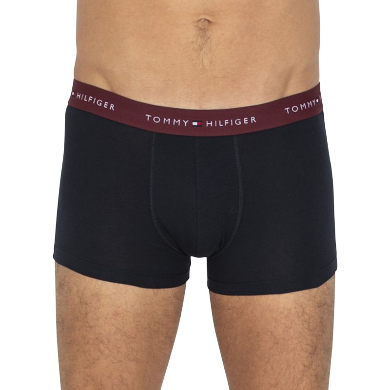 TommyHilfiger_3-erSet_Trunks_Blau_mitverschiedenfarbigemWebbund