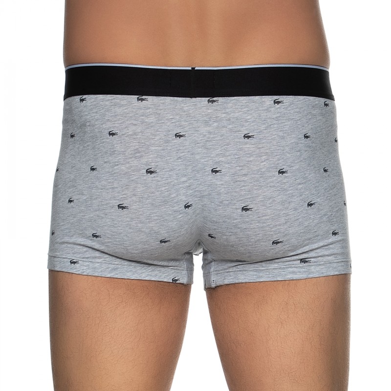 Boxerman_Herrenunterwäsche_Boxershorts_Lacoste_3-er Set_Trunks_Grau & Schwarz
