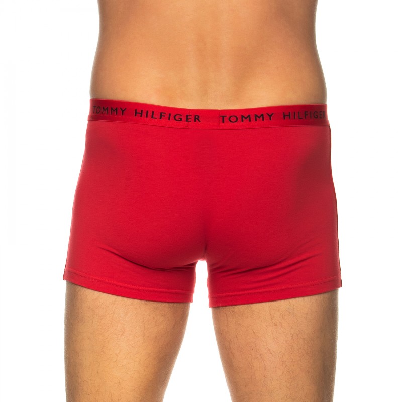 Boxerman_Herrenunterwäsche_Boxershorts_Tommy Hilfiger_3-er Set_Trunks_Dunkelblau Weiß & Rot