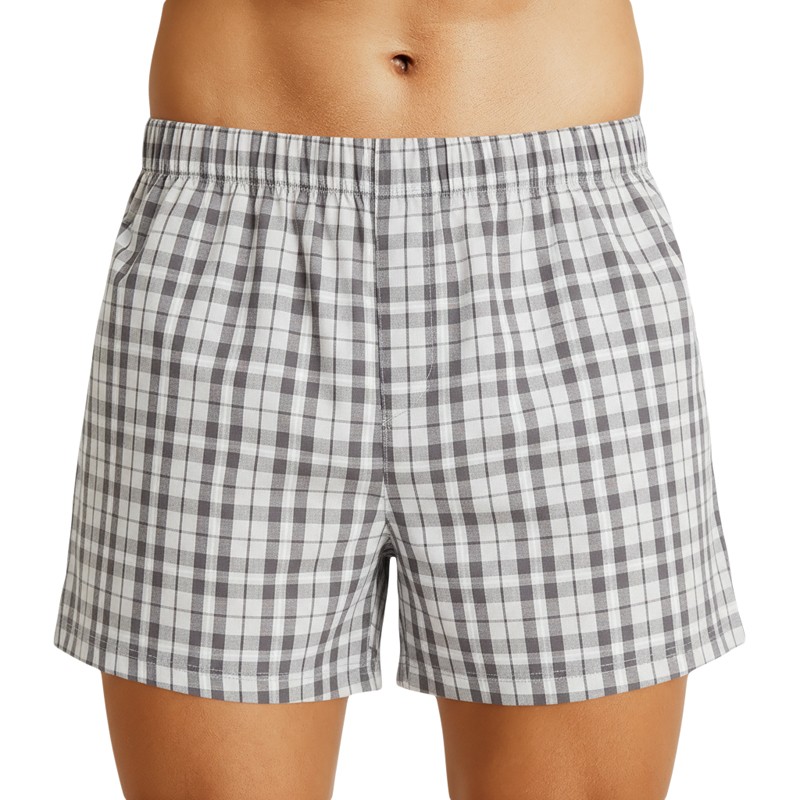 Jack&Jones_3-er_Set_Boxershorts_Schwarz_Weiß&Grau_Kariert