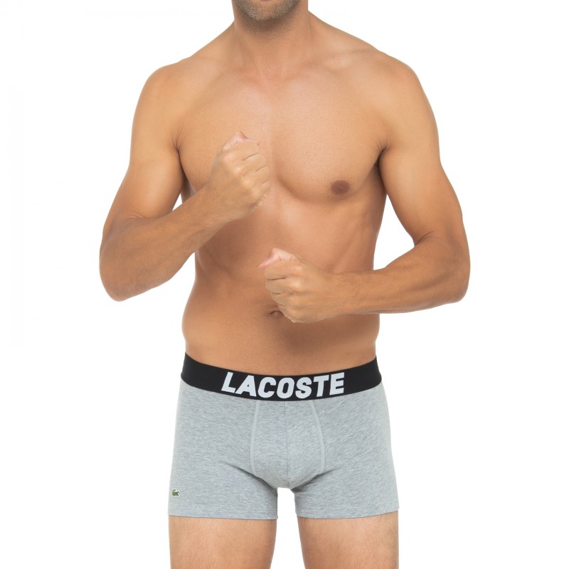Boxerman_Herrenunterwäsche_Lacoste_3-er Set_Boxer Briefs_Schwarz, Grau & Weiß