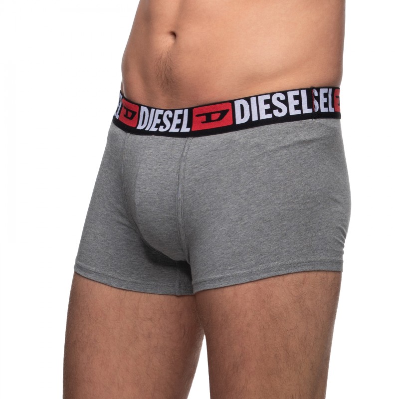 Boxerman_Herrenunterwäsche_Boxershorts_Diesel_3-er Set_Trunks_Schwarz Grau & Rot