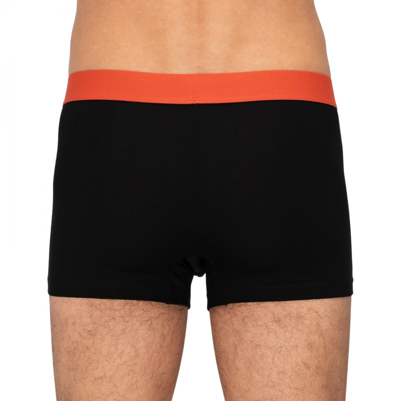 Schiesser_3-erSet_Trunks_Schwarz_mitverschiedenfarbigemWebbund