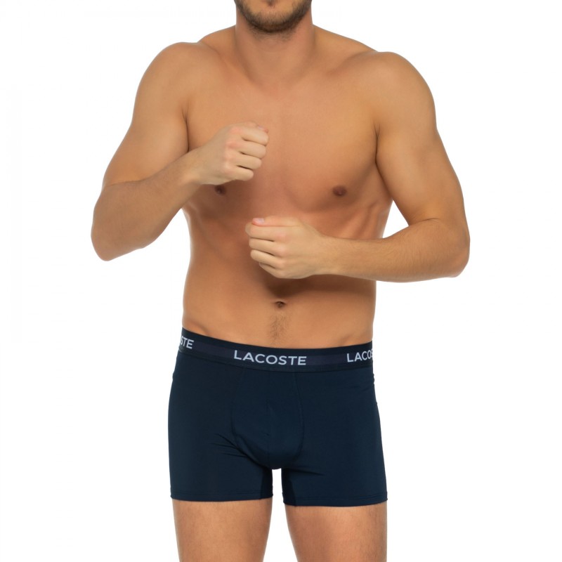 Boxerman_Herrenunterwäsche_Boxershorts_Lacoste_3-er Set_Trunks_Blau Rot Weiß