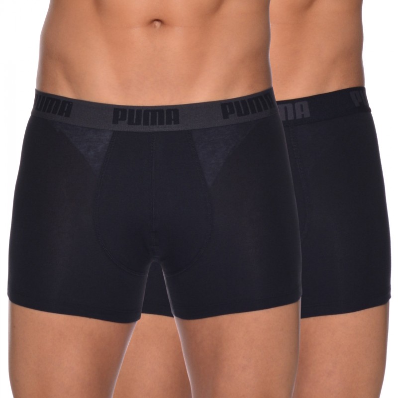 Puma 2-er Set Basic Boxer Schwarz