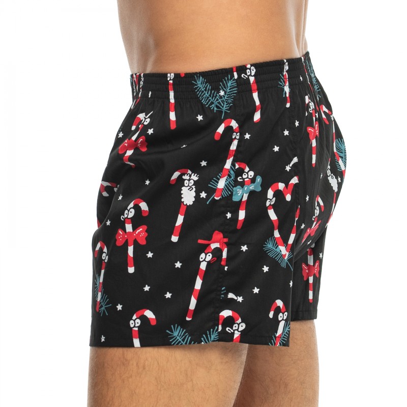 LousyLivin_2-erSet_Boxershorts_Rot&Schwarz_mitMotiv