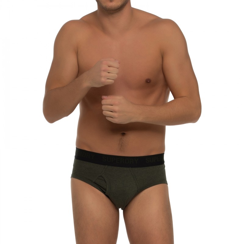 Boxerman_Herrenunterwäsche_Superdry_3-er Set_Slips_Grau