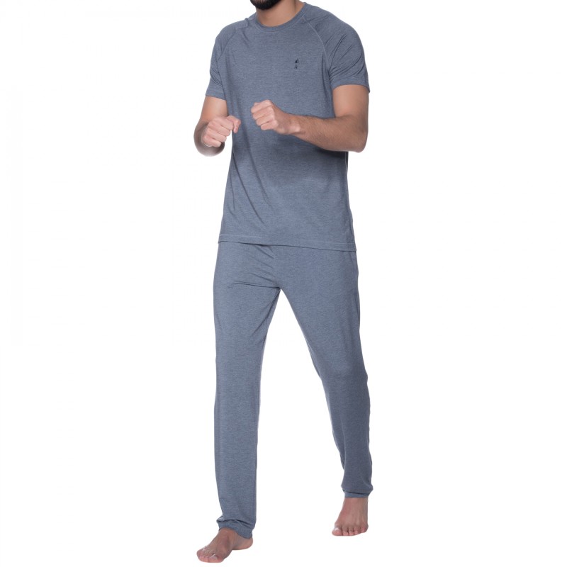 Jockey_T-Shirt_Blaugrau_meliert