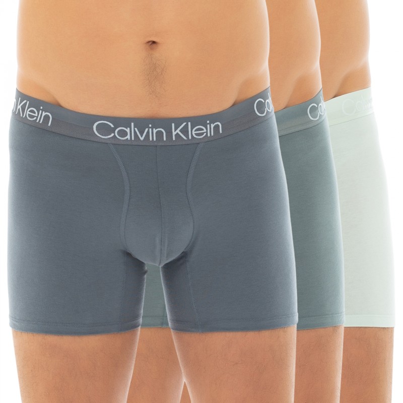 CalvinKlein_3-erSet_BoxerBriefs_Grau&Mint