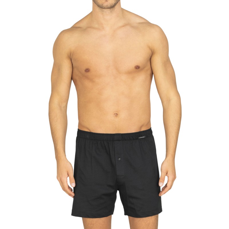 Schiesser 2-er Set Boxershorts Schwarz