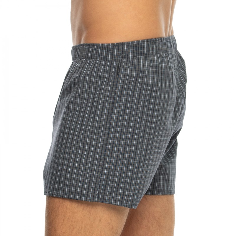 Hanro_Boxershorts_Grau&Blau_kariert