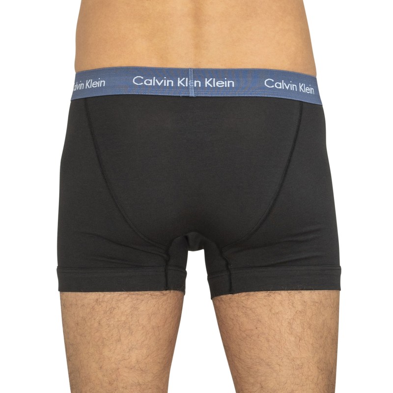 CalvinKlein_3-erSet_Trunks_Schwarz_verschiedenfarbigerWebbund