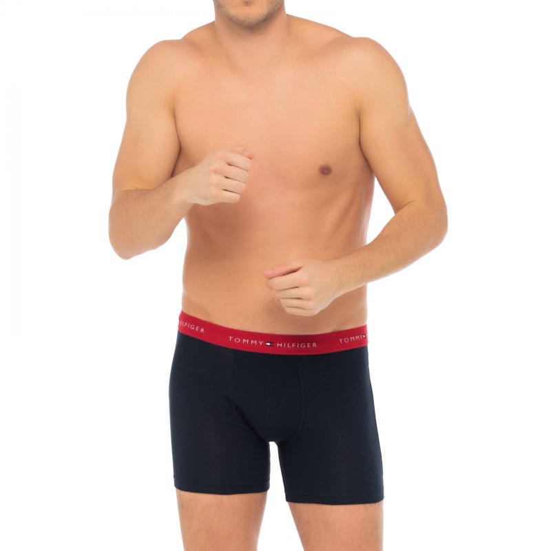 TommyHilfiger_3-erSet_BoxerBriefs_Dunkelblau_mitverschiedenfarbigemWebbund